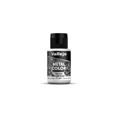 VALLEJO 77657 Metal Color 32ml Gloss Metal Varnish