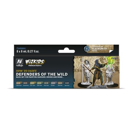 VALLEJO 80255 Wizkids Zestaw Premium 8 farb - Defenders of the Wild