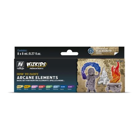 VALLEJO 80258 Wizkids Zestaw Premium 8 farb - Arcane Elements