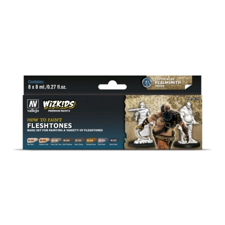 VALLEJO 80259 Wizkids Zestaw Premium 8 farb - Fleshtones