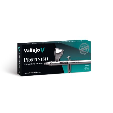 VALLEJO 90002 Aerograf PROFINISH By Vallej,o Gravity System 2 in 1 - 0.2 / 0.3