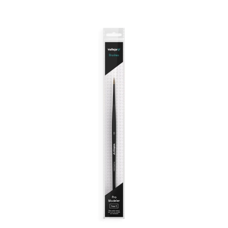 VALLEJO B01000 - Pędzel - Pro Modeler - Natural Hair Round No. 0