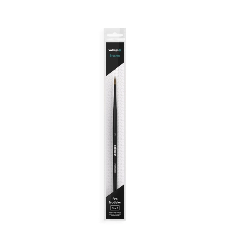 VALLEJO B01001 - Pędzel - Pro Modeler - Natural Hair Round No. 1