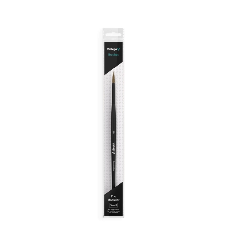 VALLEJO B01003 - Pędzel - Pro Modeler - Natural Hair Round No. 3