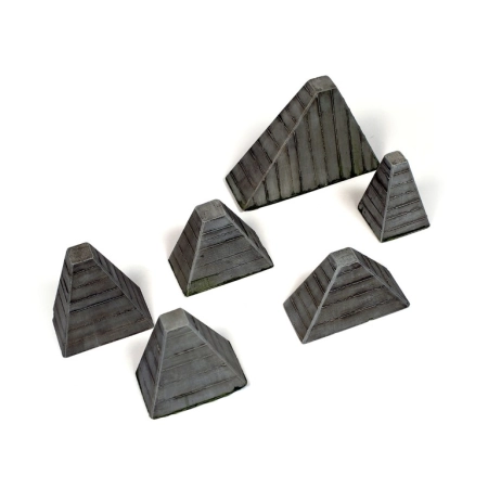 VALLEJO SC219 Vallejo Scenics Höckerhindernis (Anti-Tank Barriers) 1:35