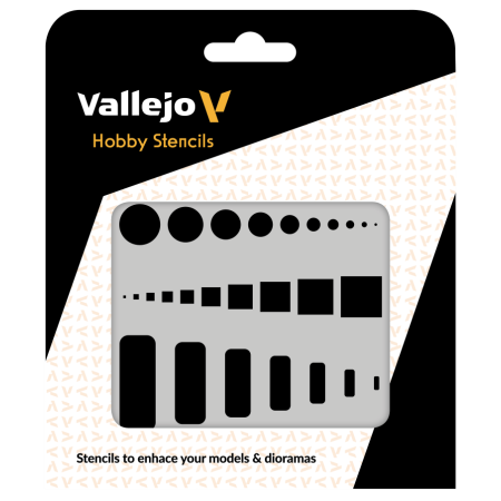 VALLEJO ST-AIR003 Szablon Access Trap Doors, 1:32, 1:48, 1:72