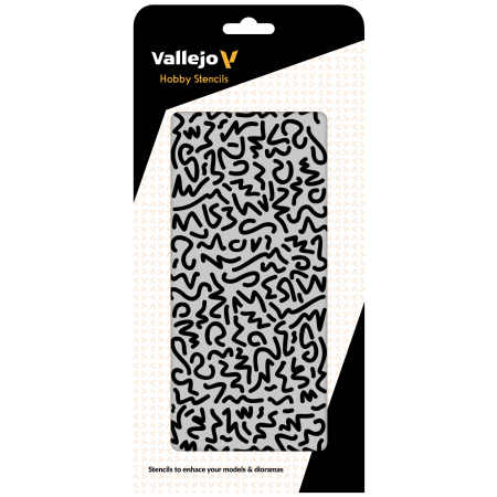 VALLEJO ST-CAM001 Szablon Luftwaffe WWII Shingles Camo, 1:32