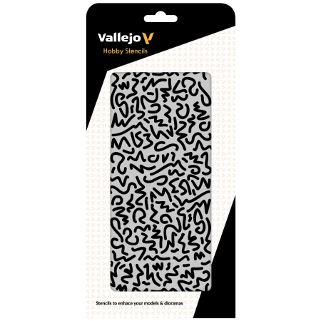 VALLEJO ST-CAM001 Szablon Luftwaffe WWII Shingles Camo, 1:32