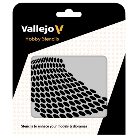 VALLEJO ST-SF003 Szablon Distorted Honeycomb