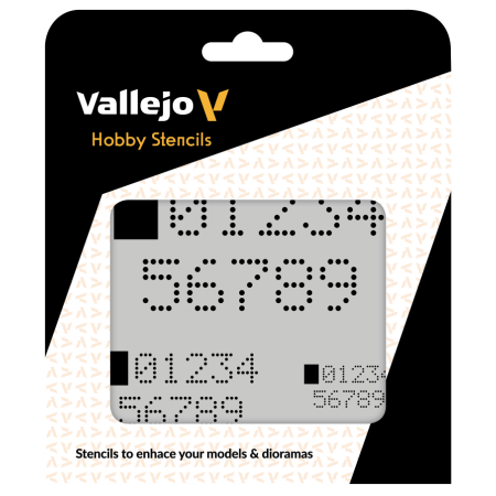 VALLEJO ST-SF004 Szablon Digital Numbers