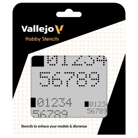 VALLEJO ST-SF004 Szablon Digital Numbers