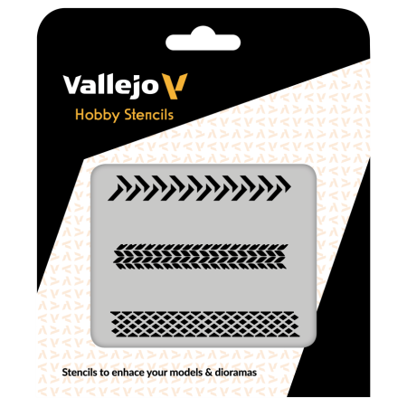 VALLEJO ST-TX002 Szablon Tyre Marks, 1:35