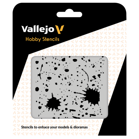 VALLEJO ST-TX003 Szablon Splash & Stains, 1:35