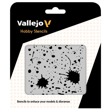 VALLEJO ST-TX003 Szablon Splash & Stains, 1:35