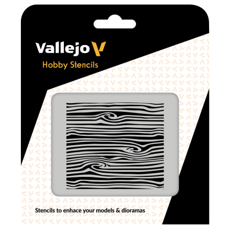 VALLEJO ST-TX007 Szablon Wood Texture nr 2, 1:35