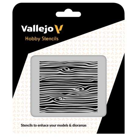 VALLEJO ST-TX007 Szablon Wood Texture nr 2, 1:35
