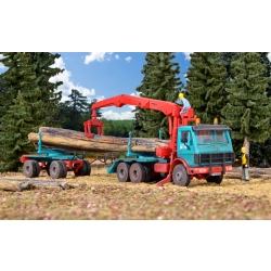 KIBRI 12201 H0 Mercedes 2226-2636 z przyczepą do dłużycy