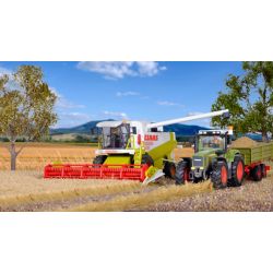 KIBRI 12263 H0 Kombajn Claas Lexion z wymiennym osprzętem