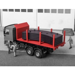 KIBRI 13051 H0 Platforma hakowa z ładunkiem