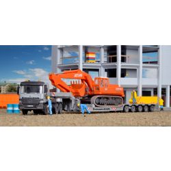 KIBRI 13538 H0 Ciągnik siodłowy Mercedes Actros z naczepa Scheuerle