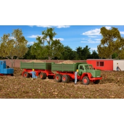 KIBRI 14063 H0 Magirus Deutz 230D 26AK z przyczepą