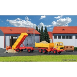 KIBRI 14122 H0 Mercedes wywrotka z przyczepą