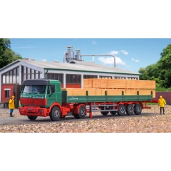 KIBRI 14641 H0 Ciągnik siodłowy Mercedes S 1864 z naczepą i ładunkiem