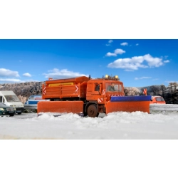 KIBRI 15219 H0 MAN z pługiem śnieżnym i piaskarką