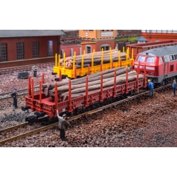 KIBRI 16202 H0 Wagon platforma brązowy