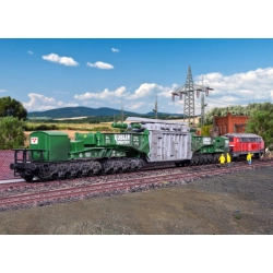 KIBRI 16500 H0 Wagon specjalny MAN Uaai 687.9 z ładunkiem