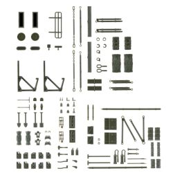 KIBRI 18032 H0 Zestaw akcesoriów dla wojskowych samochodów ciężarowych