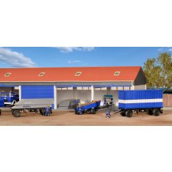 KIBRI 18471 H0 Przyczepy z wyposażeniem THW - 3 szt.