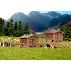 KIBRI 37028 N Stodoły z ogrodzeniem - 2 szt.