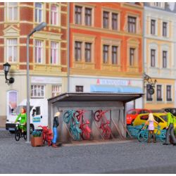 KIBRI 38143 H0 Wiata ze stojakami na rowery