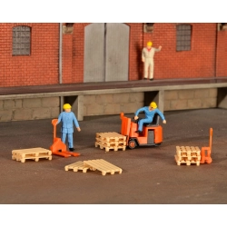 KIBRI 38147 H0 Wózki widlowe i palety