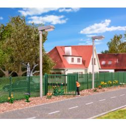KIBRI 38603 H0 Ogrodzenie z zielonej siatki, dł. 280 cm