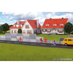 KIBRI 38624 H0 Ekrany akustyczne szare