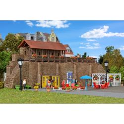 KIBRI 38916 H0 Mury miejskie z ogródkiem