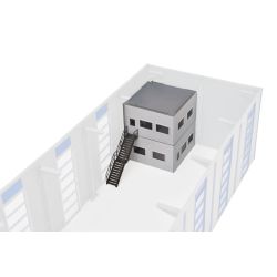 KIBRI 39255 H0 Pomieszczenia biurowe / kontenery do magazynów i budynków przemysłowych