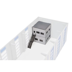 KIBRI 39255 H0 Pomieszczenia biurowe / kontenery do magazynów i budynków przemysłowych