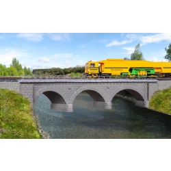 KIBRI 39723 H0 Kamienny most kolejowy jednotorowy - łuk