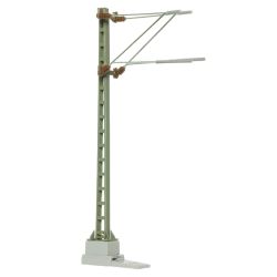 VIESSMANN 4113 H0 Słup trakcyjny z podwójnym wysięgnikiem, 99 mm