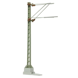 VIESSMANN 4113 H0 Słup trakcyjny z podwójnym wysięgnikiem, 99 mm