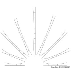 VIESSMANN 4156 H0 Sieć trakcyjna, przewody 300-330 mm, 3 szt.
