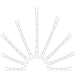 VIESSMANN 4157 H0 Sieć trakcyjna, przewody 330-360 mm, 3 szt.