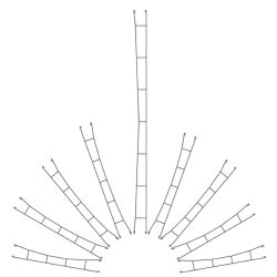 VIESSMANN 4331 N Sieć trakcyjna - przewody trakcyjne 222 mm, 3 szt
