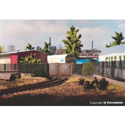 VOLLMER 45009 H0 Ogrodzenie przemysłowe z siatki 90 cm