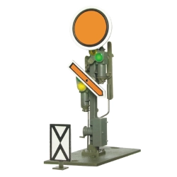 VIESSMANN 4511 H0 Semafor z tarczą ostrzegawczą Vr0, Vr1, Vr2