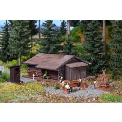 VOLLMER 47727 N Miejsce do grillowania z chatą, stołami i wychodkiem
