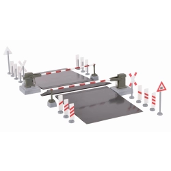 VIESSMANN 5108 H0 Przejazd kolejowy z zaporami EBÜT 80 automatyczny